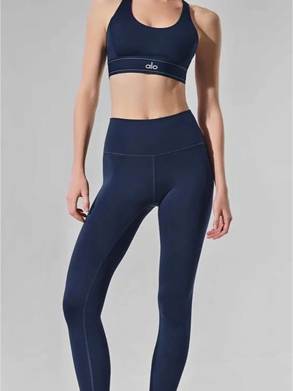 alo 7/8 High-Waist Airlift Legging Blue Medium NWT